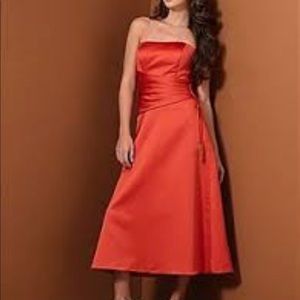 Alfred Angelo burnt orange gown